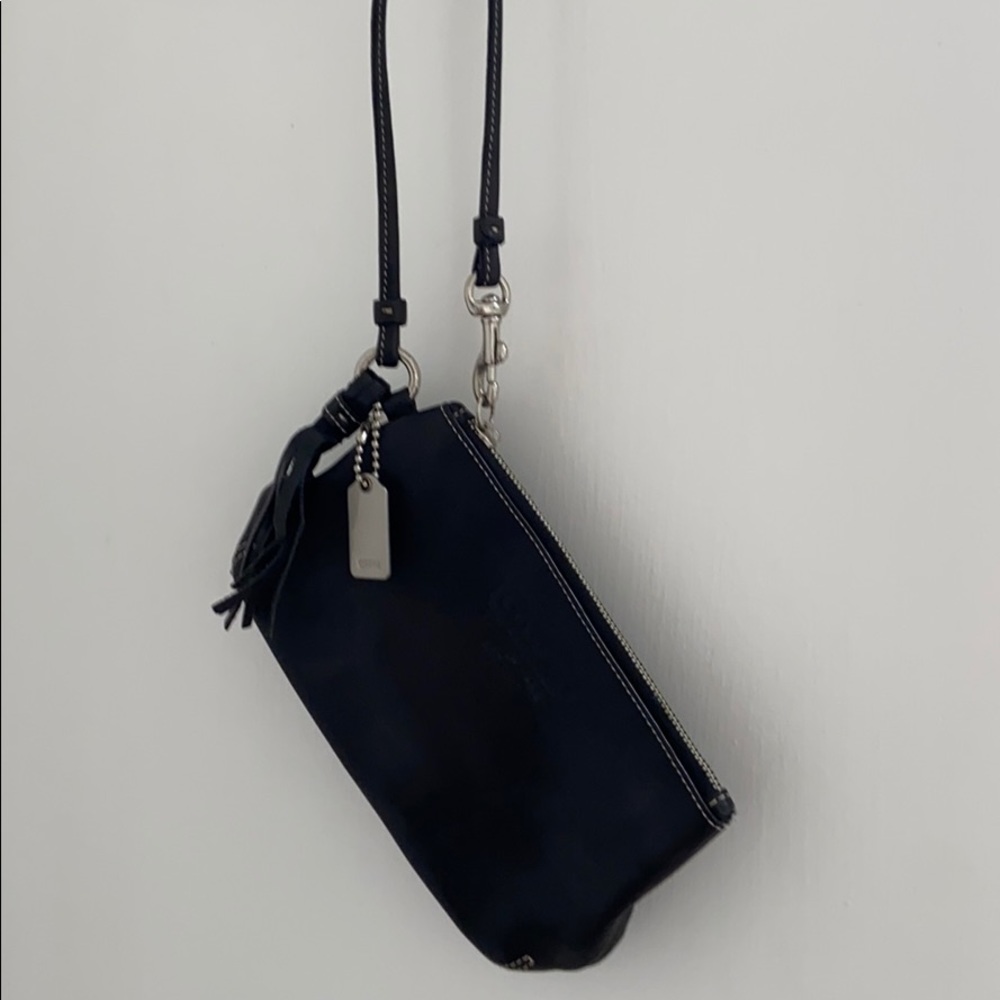 Coach leather wristlet